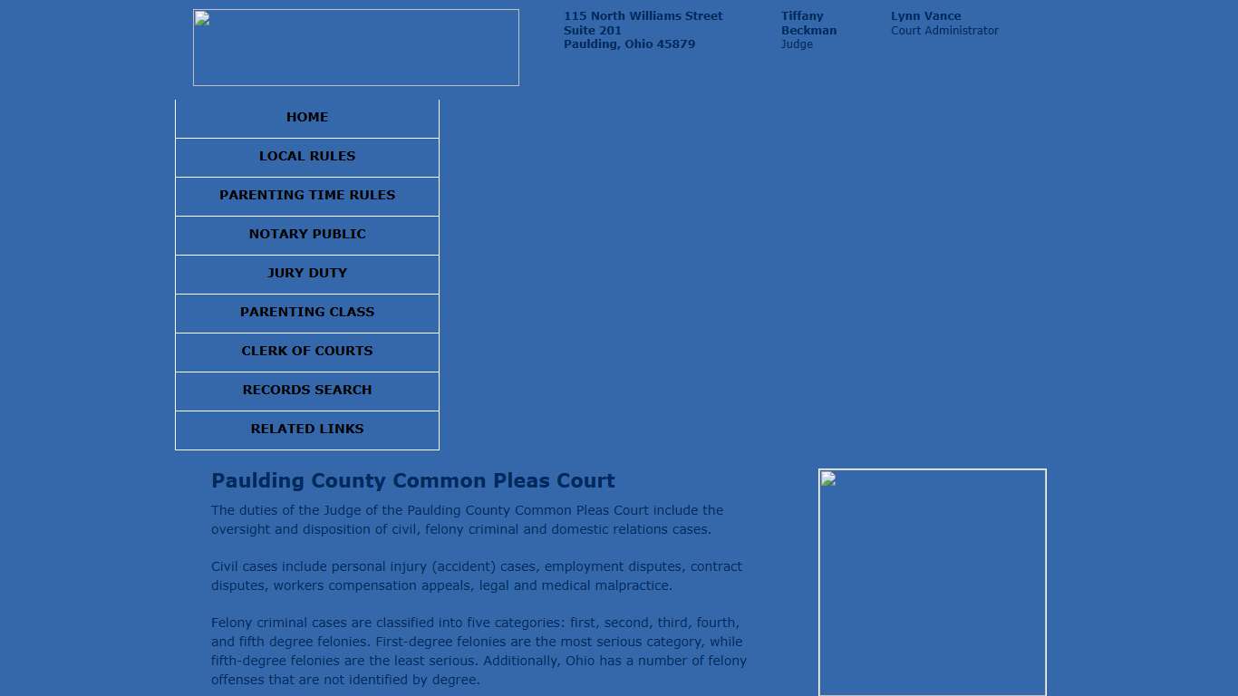 Paulding County Common Pleas Court